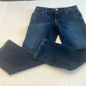 Gap 1969 Boys Size 10 husky blue Straight-Leg Jeans with Indigo Wash